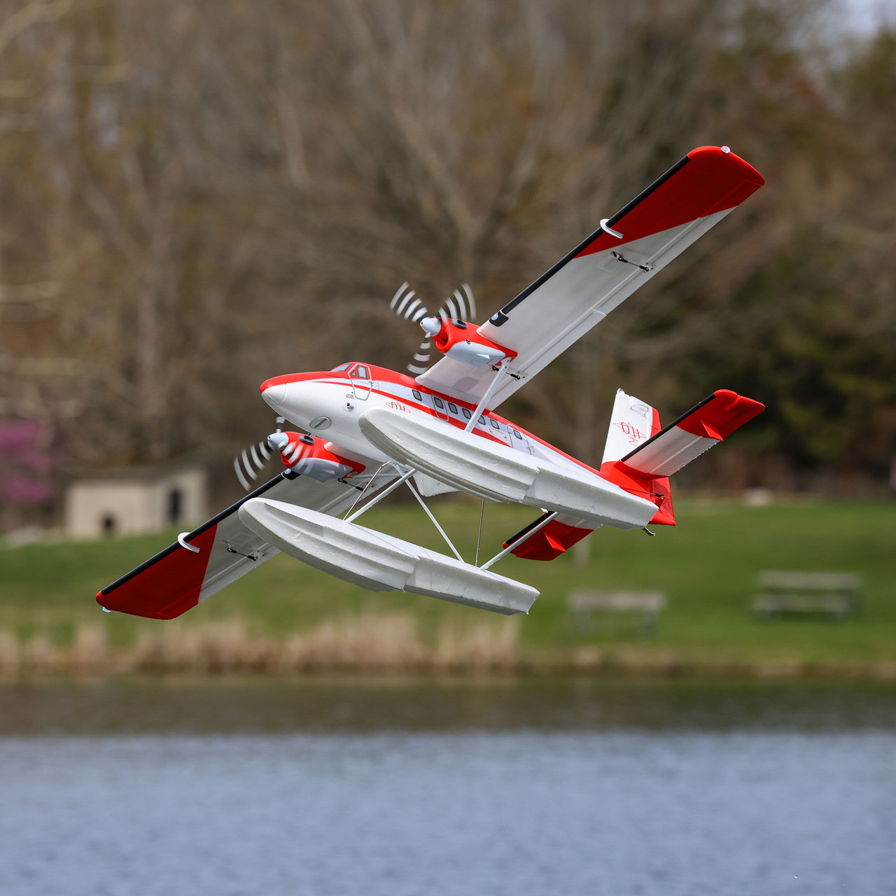 DHC-6 Twin Otter 1.4m BNF Basic with AS3X+ and SAFE Select with Floats