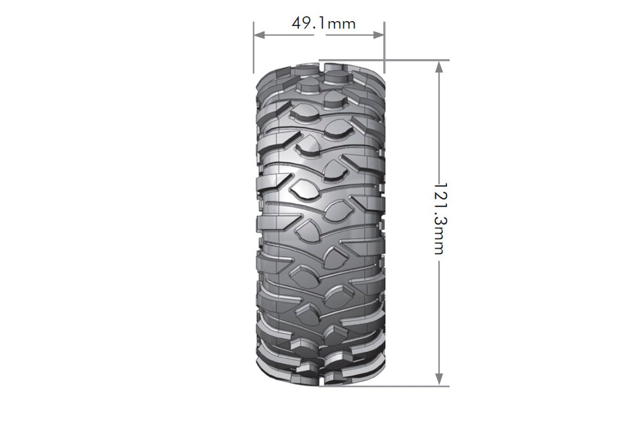 Louise R/C - CR-Rowdy 1/10 1.9" Crawler Tires, 12mm Hex, Super Soft, Louise R/C - CR-Rowdy 1/10 1.9" Crawler Tires, 12mm Hex, Super Soft,