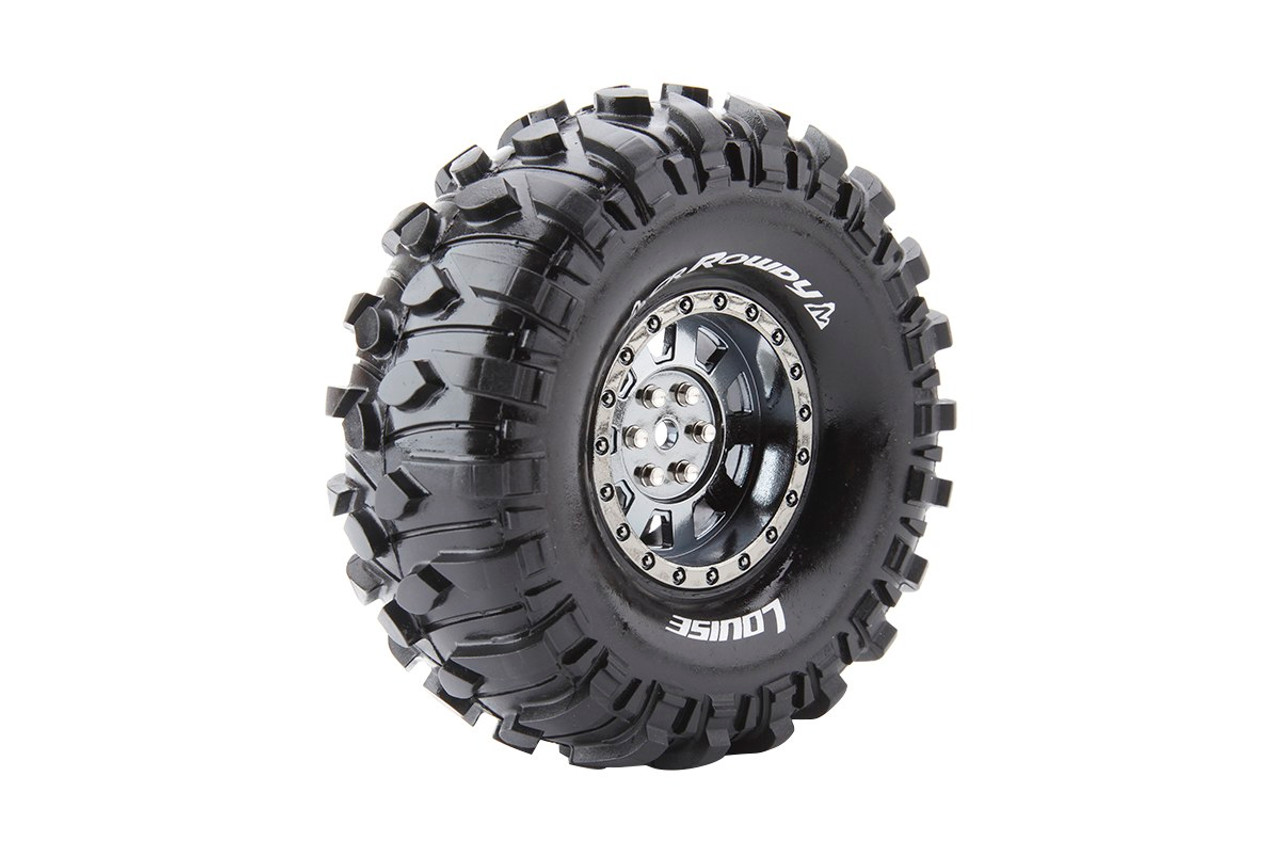 Louise R/C - CR-Rowdy 1/10 1.9" Crawler Tires, 12mm Hex, Super Soft, Louise R/C - CR-Rowdy 1/10 1.9" Crawler Tires, 12mm Hex, Super Soft,