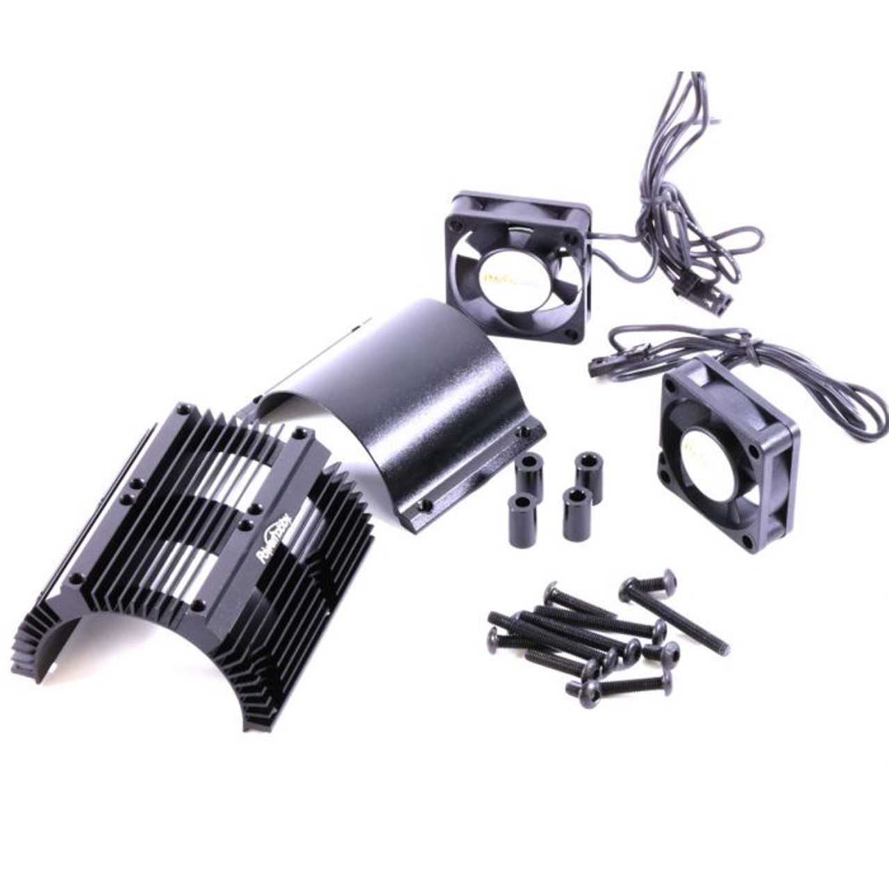 Power Hobby - Power Hobby Heat Sink W/ Twin Tornado High Speed Fans Power Hobby - Power Hobby Heat Sink W/ Twin Tornado High Speed Fans