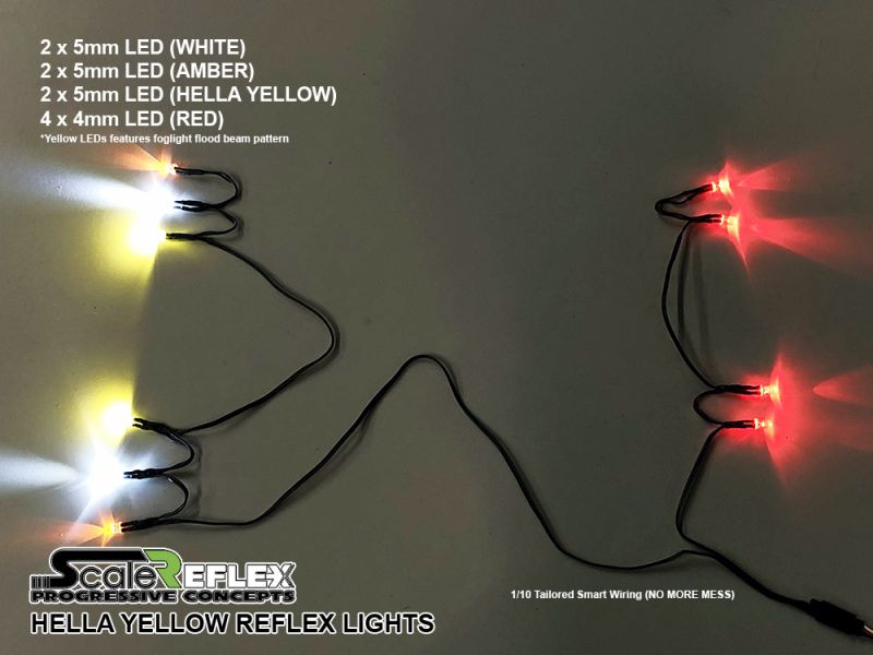 Scale Reflex - Lights HELLA Yellow (10 LED)