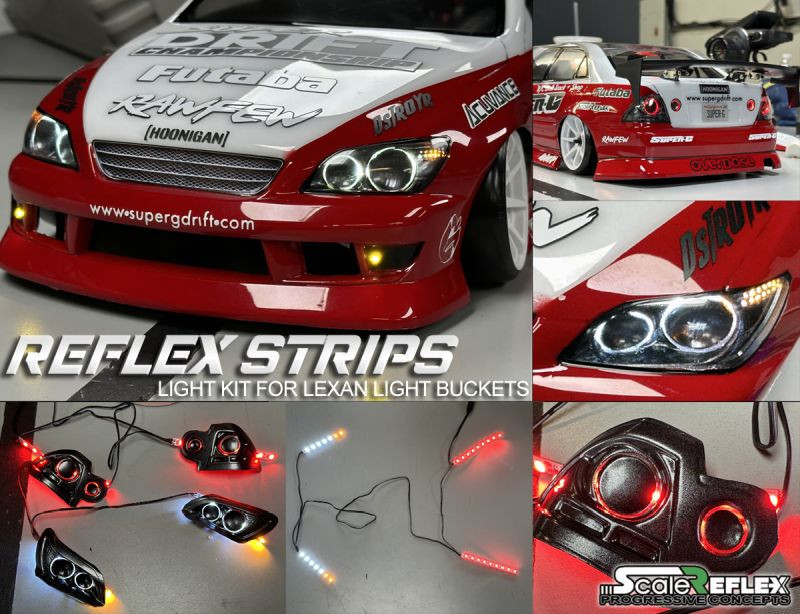 Scale Reflex Scale Reflex - Strip - LEDs for Lexan Light Bucket Kit (Wht, Amb, Red) SRF700620