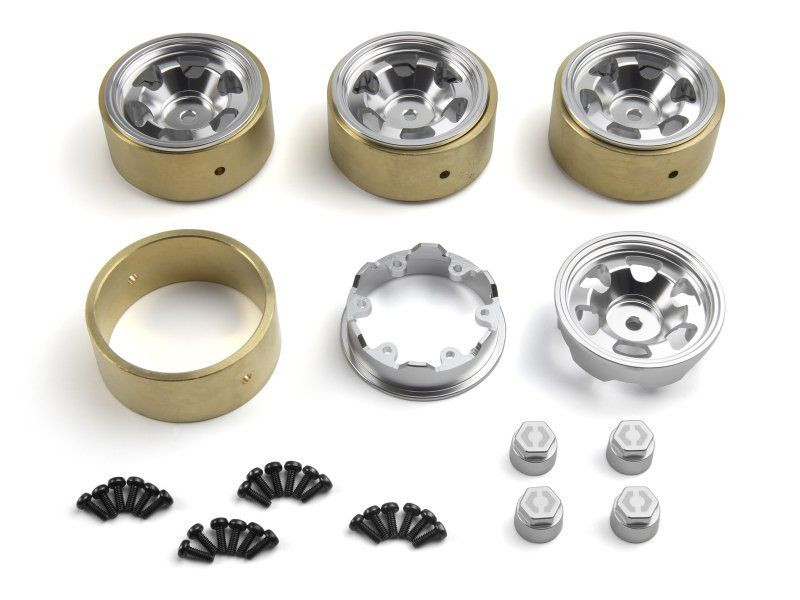 HPI Racing - CL-6 Aluminum Wheel 1.2in (Silver/4pcs), Fits Venture18
