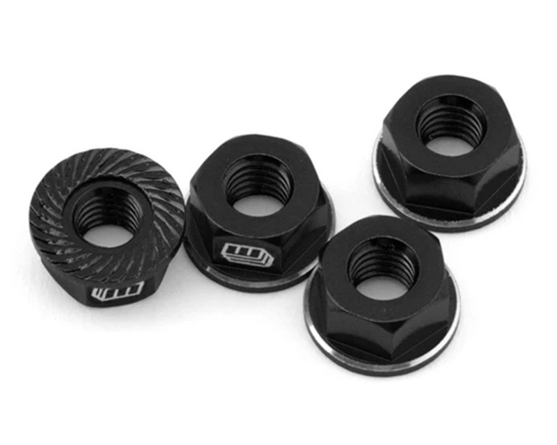 Whitz Racing - M4 Flanged Wheel Nut (Black)