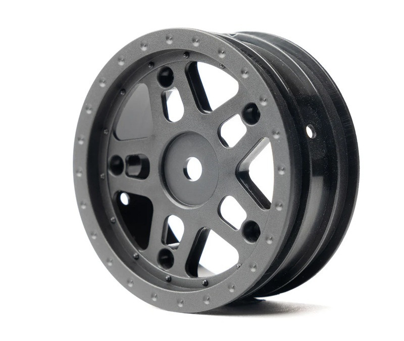 Whitz Racing - 1/10 Whiplash Front 2.2" 12mm Sprint Car Wheels (2) (Black)