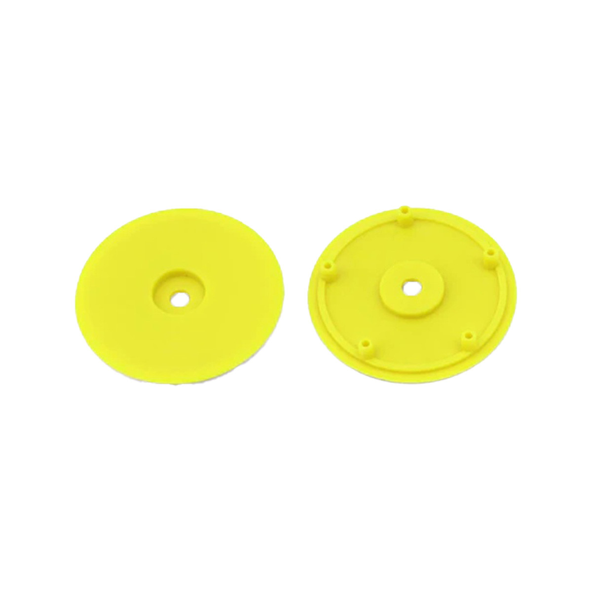 Whitz Racing - 1/10 Whiplash Front 2.2" 12mm Sprint Car Wheels (2) (Yellow)