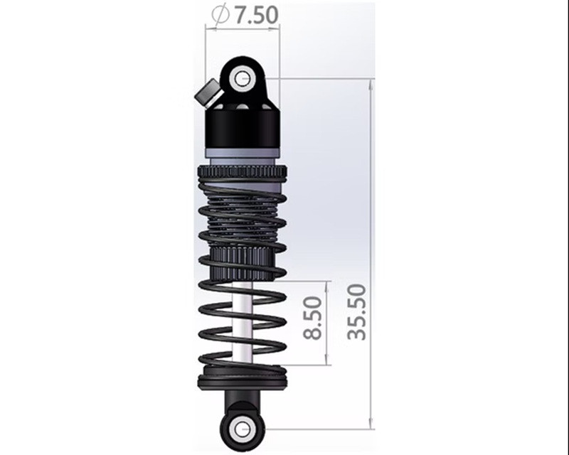 Hot Racing - 6061 Damper Shock 35.5mm (2), for Losi Micro-B