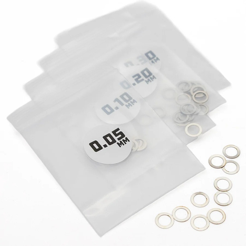 1UP Racing - MicroTune Shims - 5mm ID x 0.05, 0.10, 0.20, 0.30 - 10pcs