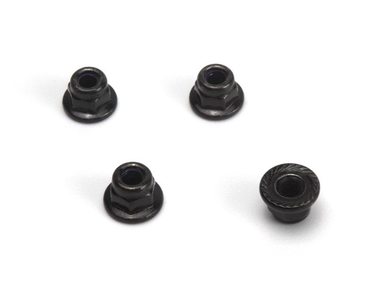 HPI Racing - Flange Lock Nut M2.5 (Silver/4pcs)