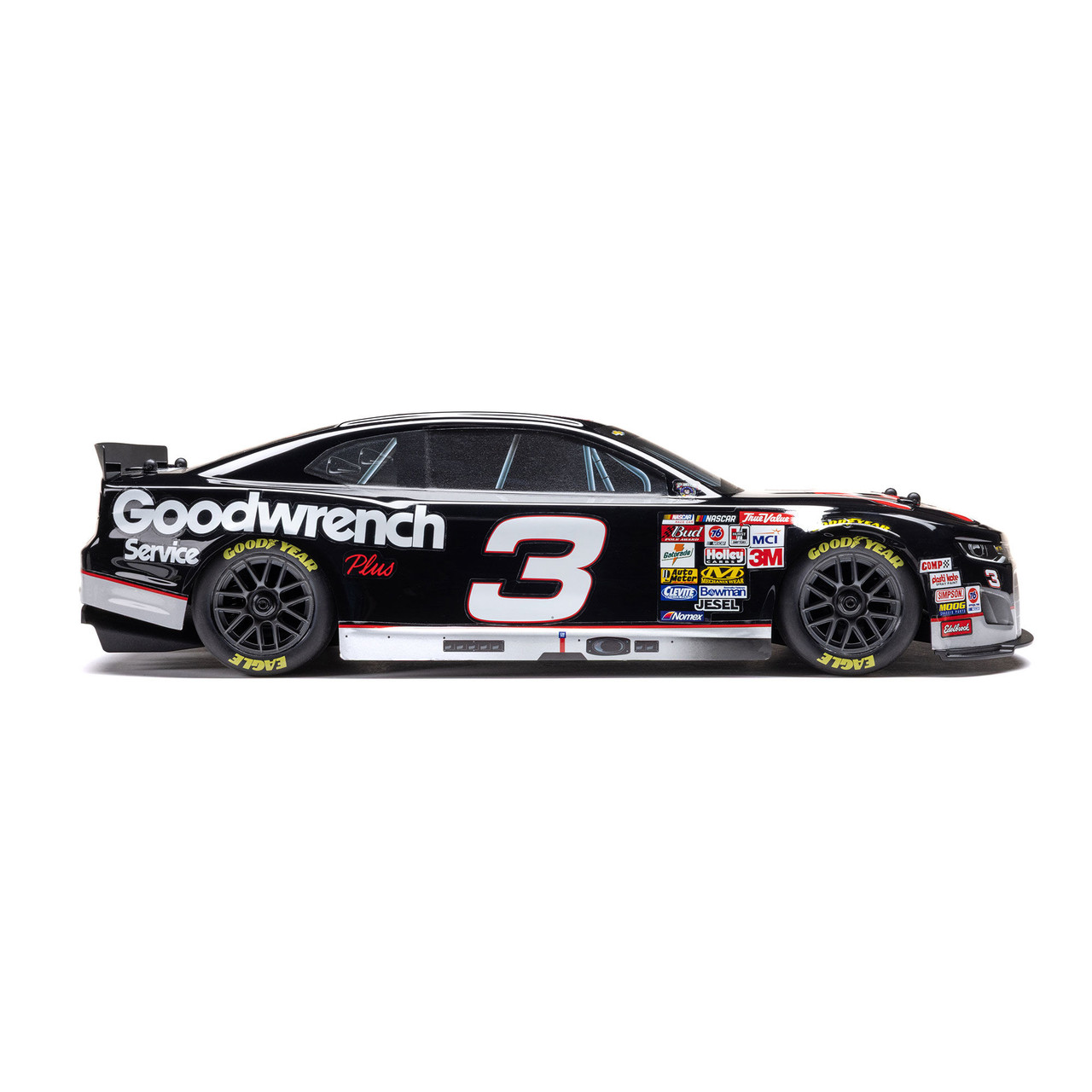 1/12 NASCAR RC Race Car RCR No. 3 GM Goodwrench Chevrolet ZL1 2S AWD RTR Brushed On-Road (Battery & Charger Included), Black