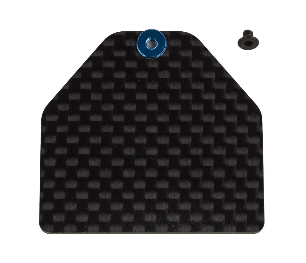 Team Associated - RC10B7 FT Carbon Fiber Servo Weight Plate, 4g
