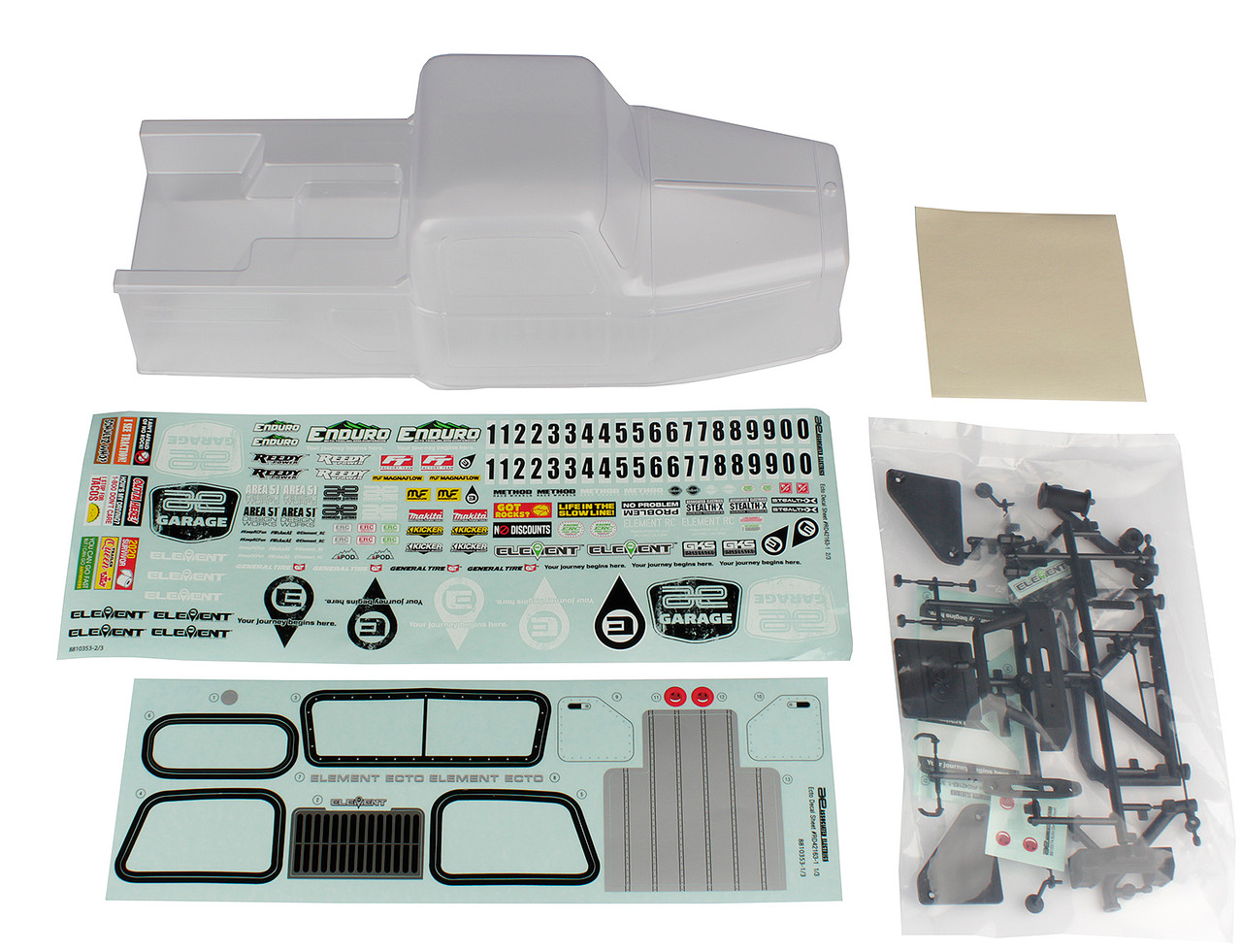 Team Associated - Enduro Ecto Body Set, Clear