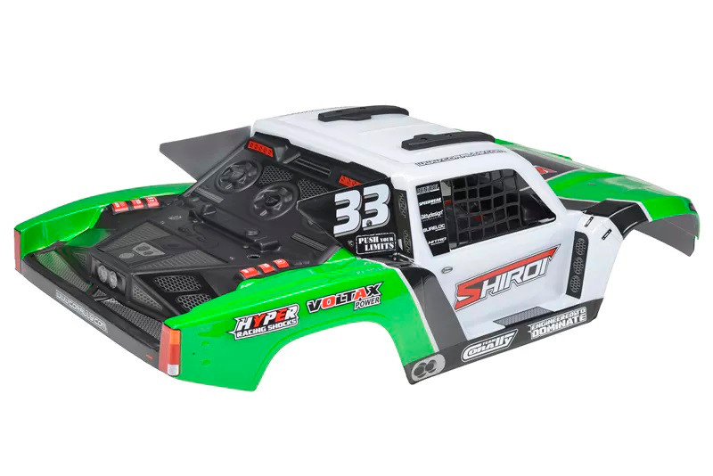 Corally - Polycarbonate Body Shiroi + Driver Interior + Roll Cage +
