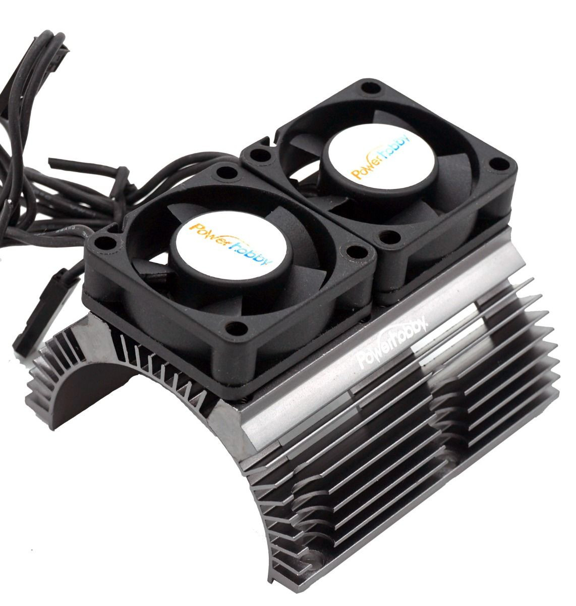 Power Hobby - Powerhobby Heat Sink w Twin Turbo High Speed Cooling Fans
