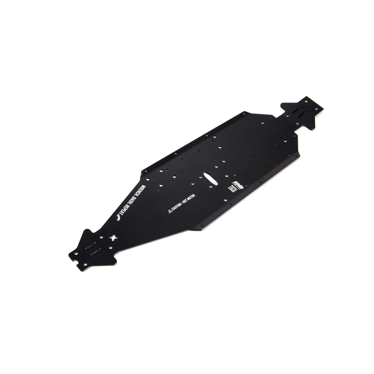 Aluminum Chassis CNC 7075 T6 LWB, Black: EXB