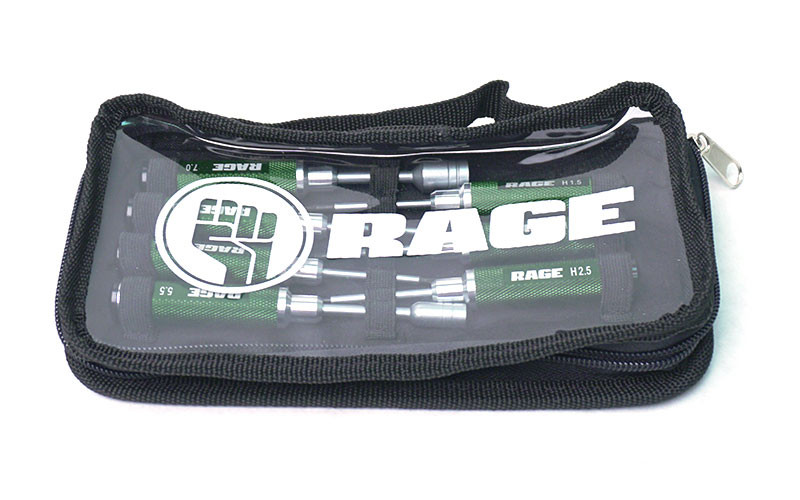 Rage R/C - Compact 7 Piece Machined Tool Set with Case