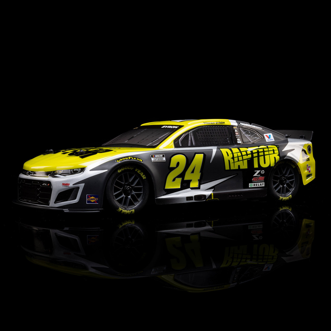 1/12 NASCAR RC Race Car William Byron No. 24 Raptor 2025 Chevrolet Camaro ZL1 2S AWD RTR Brushed On-Road (Battery & Charger Included)