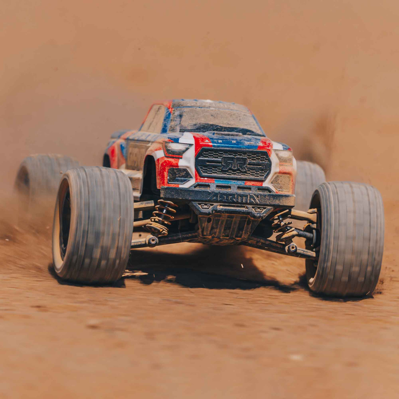 1/18 GRANITE GROM 4X4 RTR Brushed Monster Truck (Battery & Charger Included), Blue