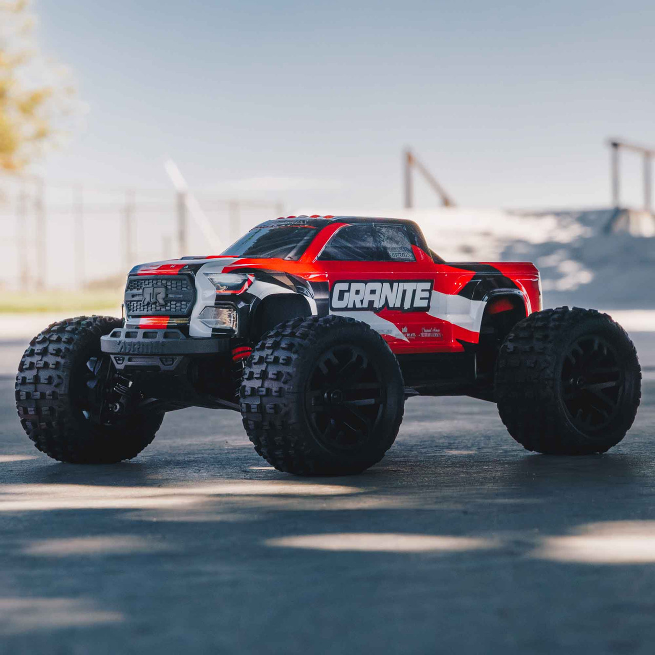 1/18 GRANITE GROM 4X4 RTR Brushed Monster Truck (Battery & Charger Included), Red