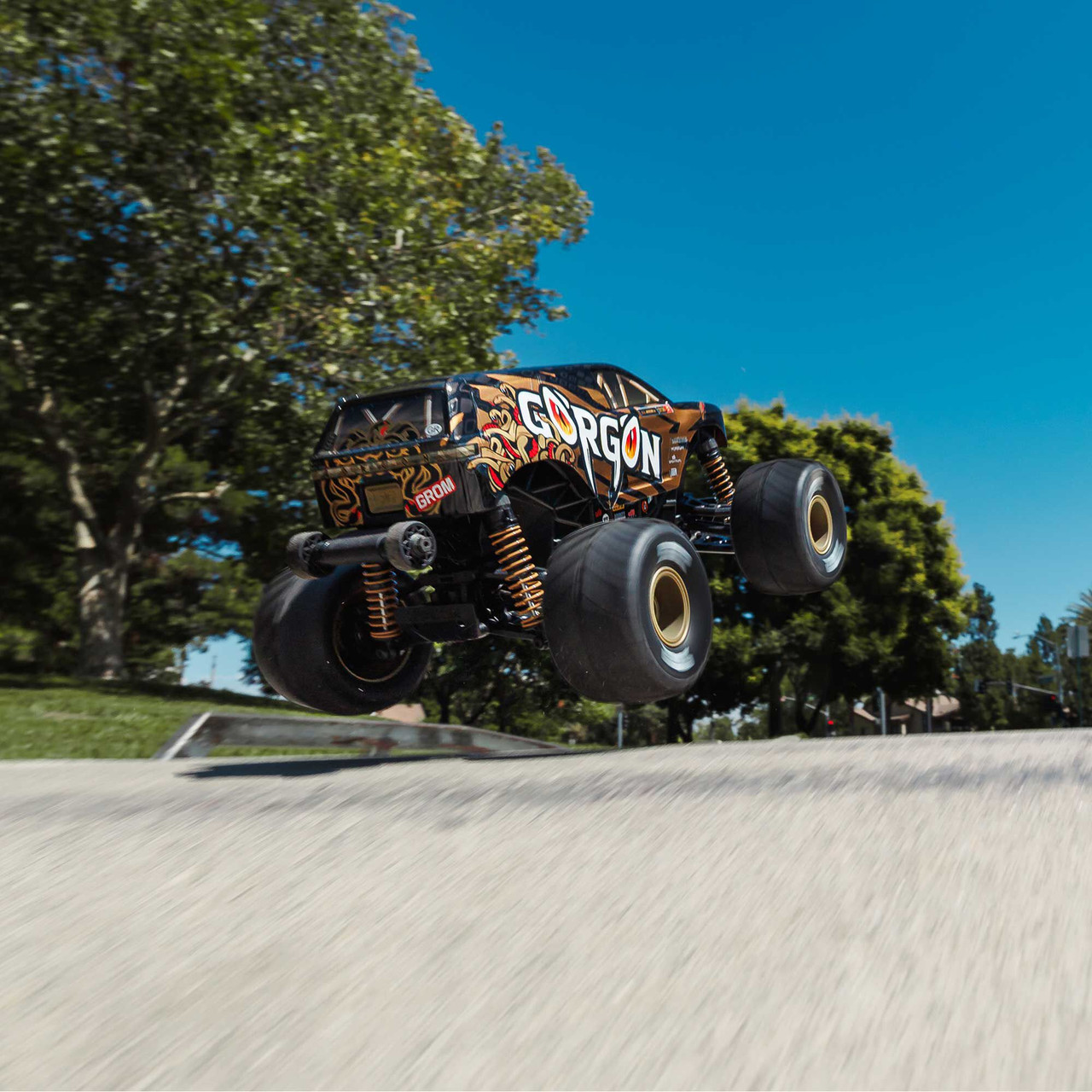 1/16 GORGON GROM 4X4 RTR Brushed Monster Truck (Battery & Charger Included), Bronze