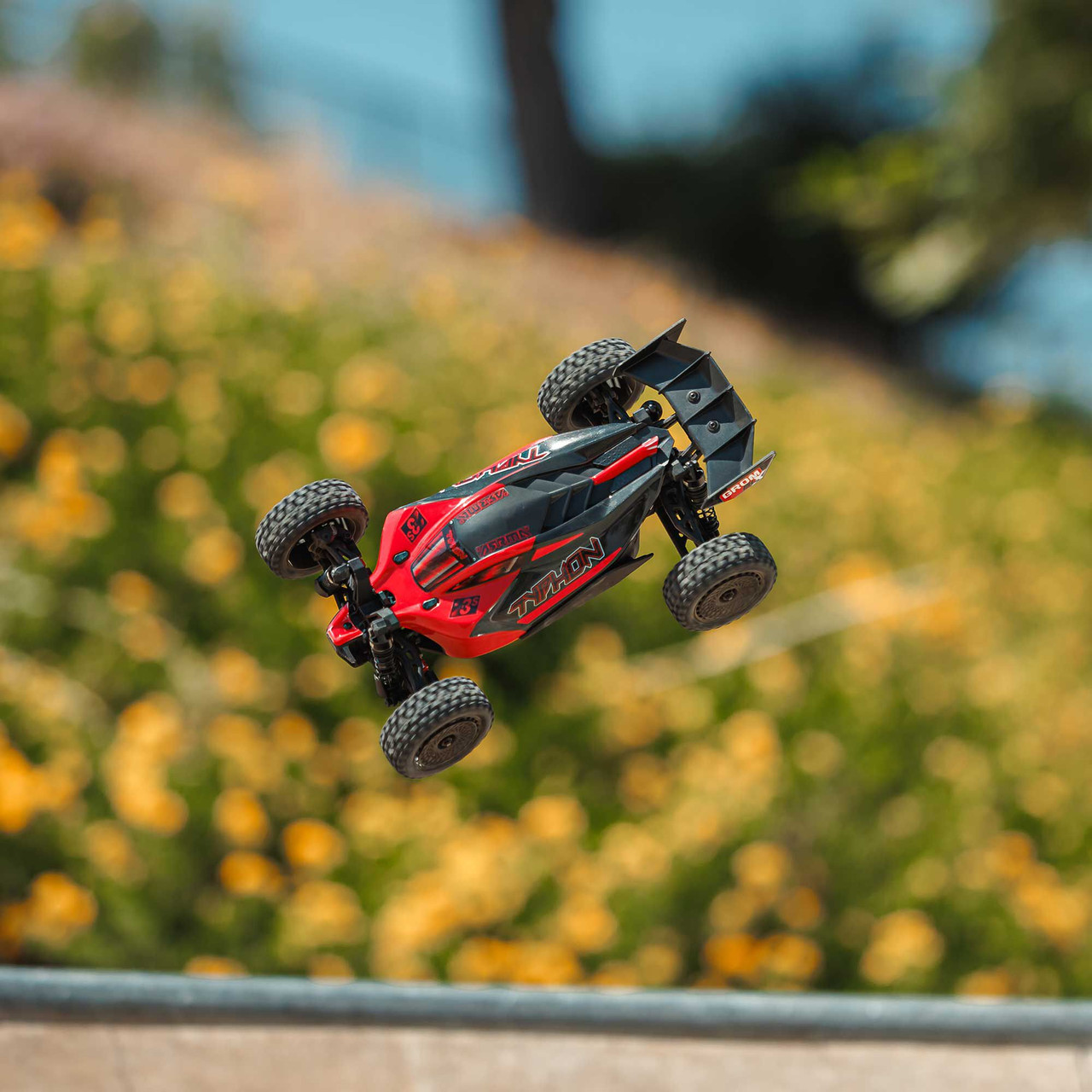1/14 TYPHON GROM 223S DSC 4X4 RTR Brushless Buggy, Red (Battery & Charger Included)