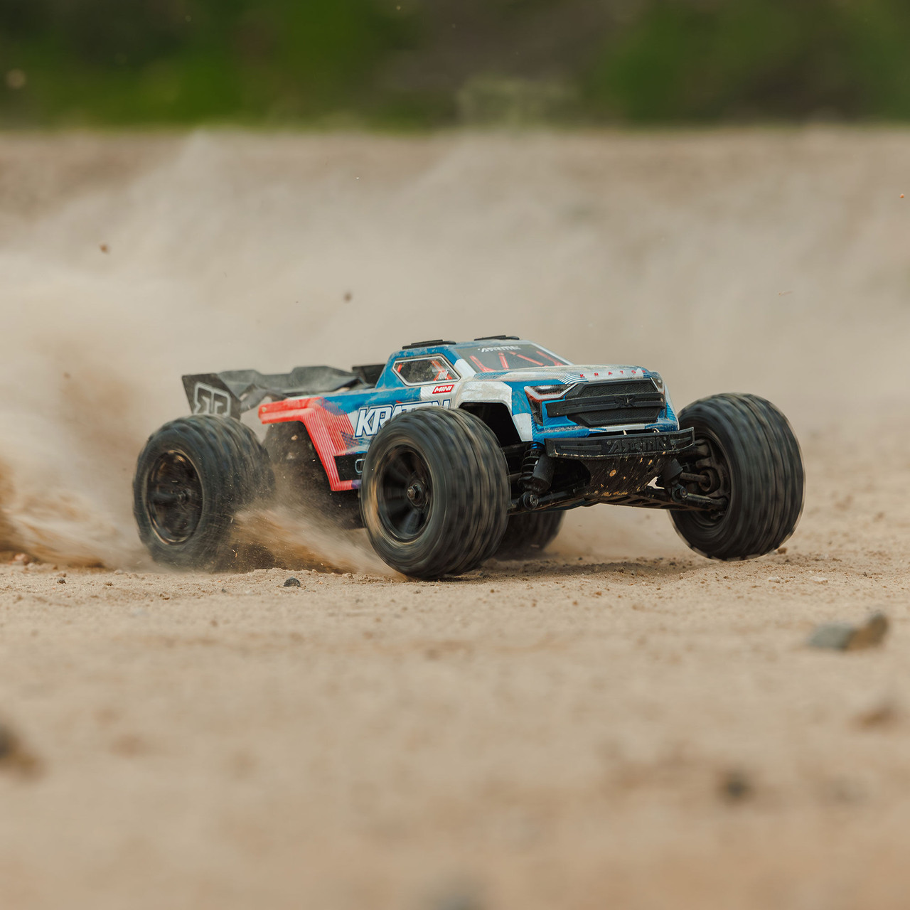 1/16 MINI KRATON 3S DSC 4X4 RTR Brushless Speed Truck (Battery & Charger Included), Red/Blue