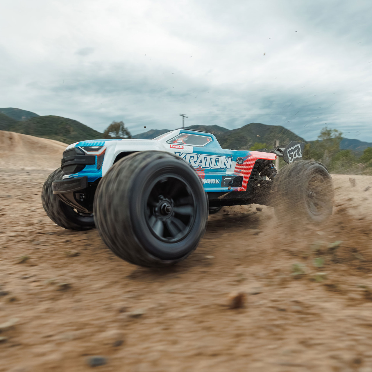 1/16 MINI KRATON 3S DSC 4X4 RTR Brushless Speed Truck (Battery & Charger Included), Red/Blue