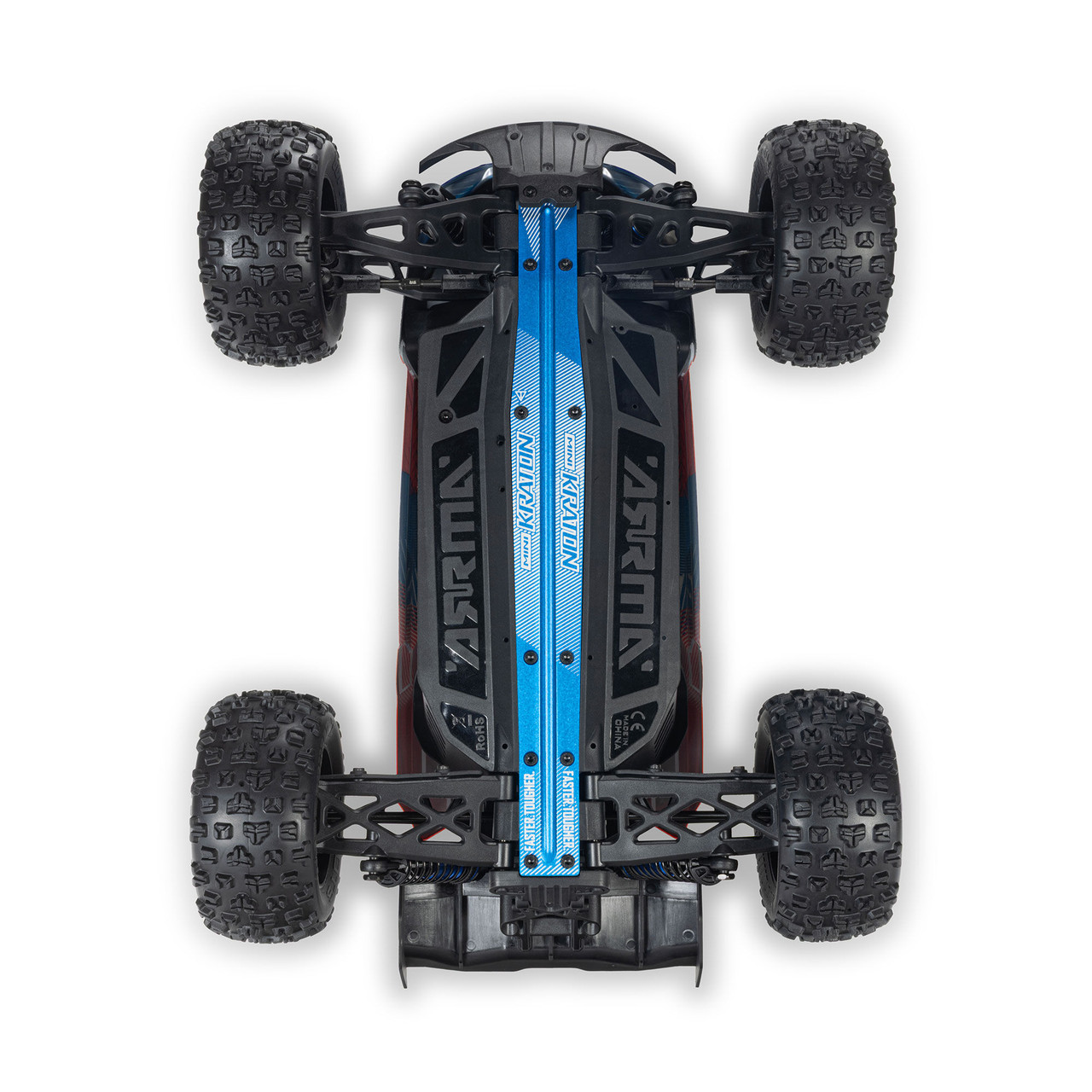 1/16 MINI KRATON 3S DSC 4X4 RTR Brushless Speed Truck (Battery & Charger Included), Red/Blue