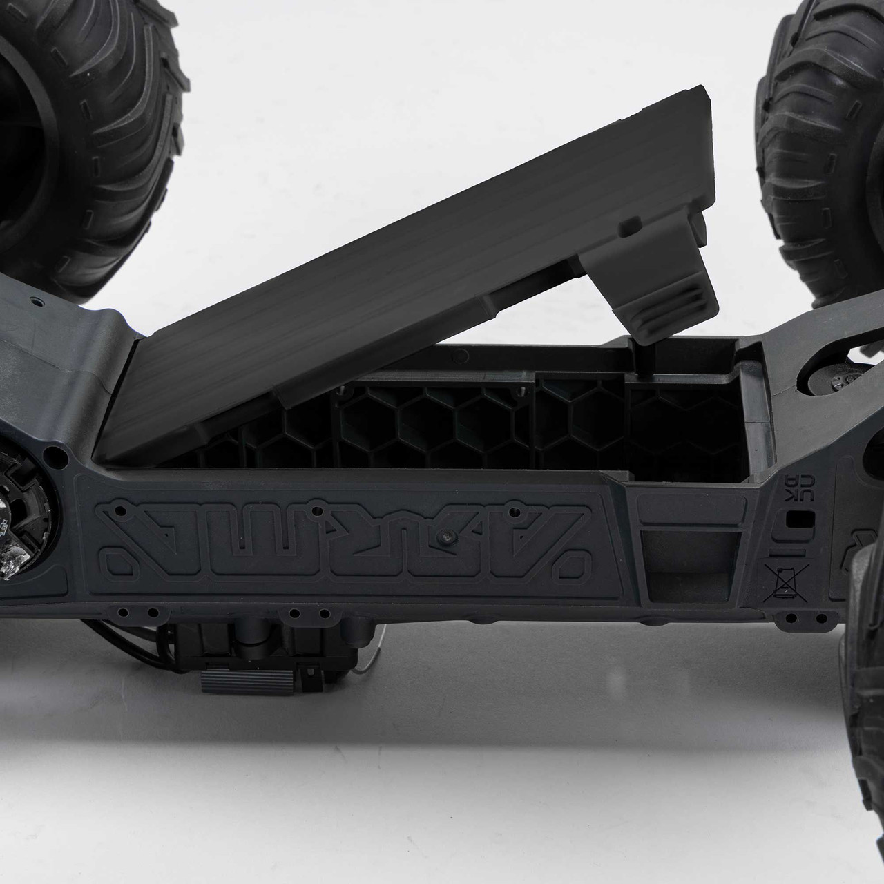 1/10 GORGON 2WD RTA Kit Brushed Monster Truck (Battery & Charger Included), Clear