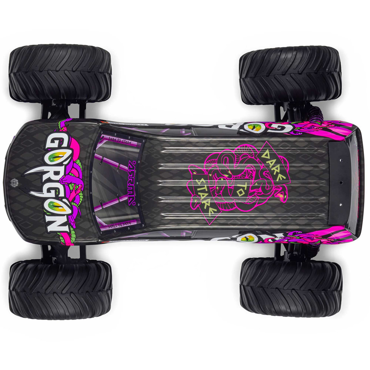 1/10 GORGON 2WD RTR Brushed Monster Truck (Battery & Charger Included), Purple
