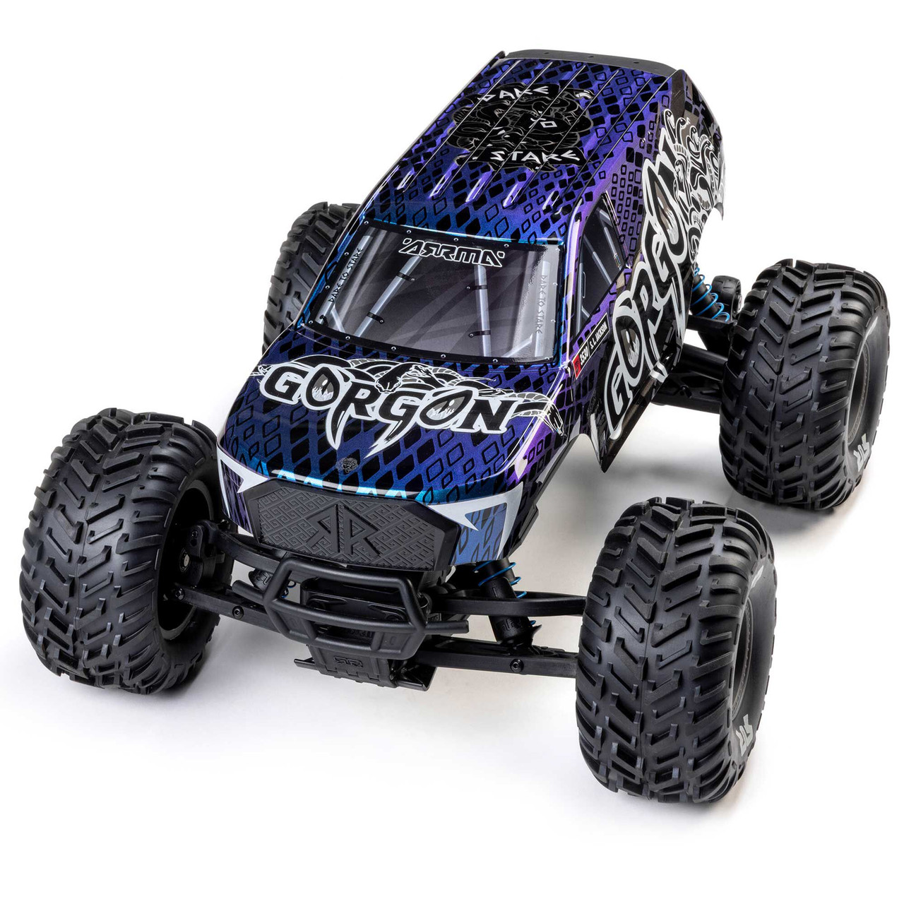 1/10 GORGON 223S 2WD RTR Brushless Monster Truck, Blue/Black