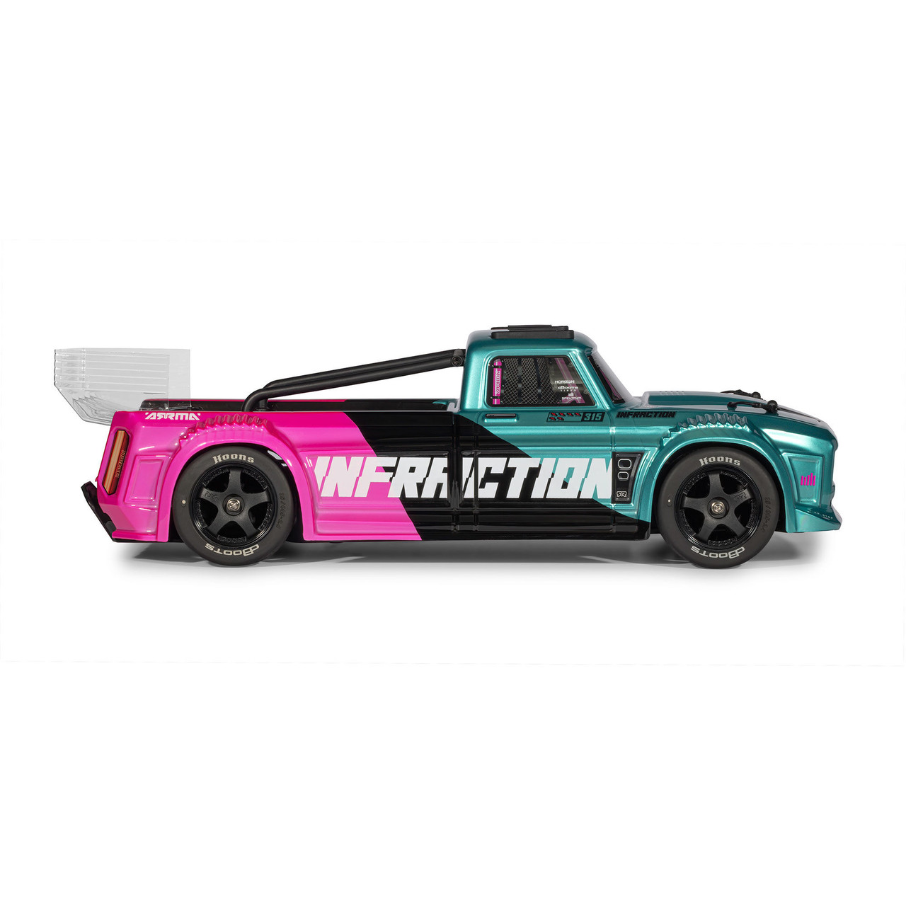 1/8 INFRACTION 223S DSC 4X4 RTR Brushless All-Road Street Bash Truck, Teal/Pink