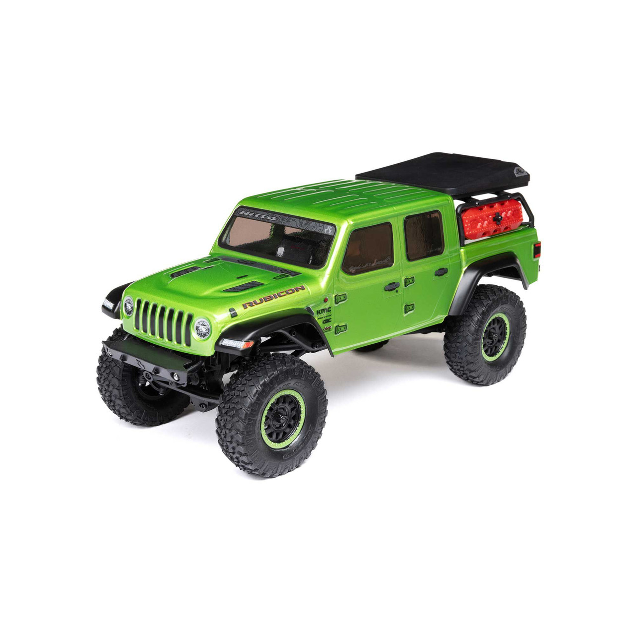 1/24 SCX24 Jeep JT Gladiator 4X4 RTR Brushed Rock Crawler (Battery & Charger Included), Green