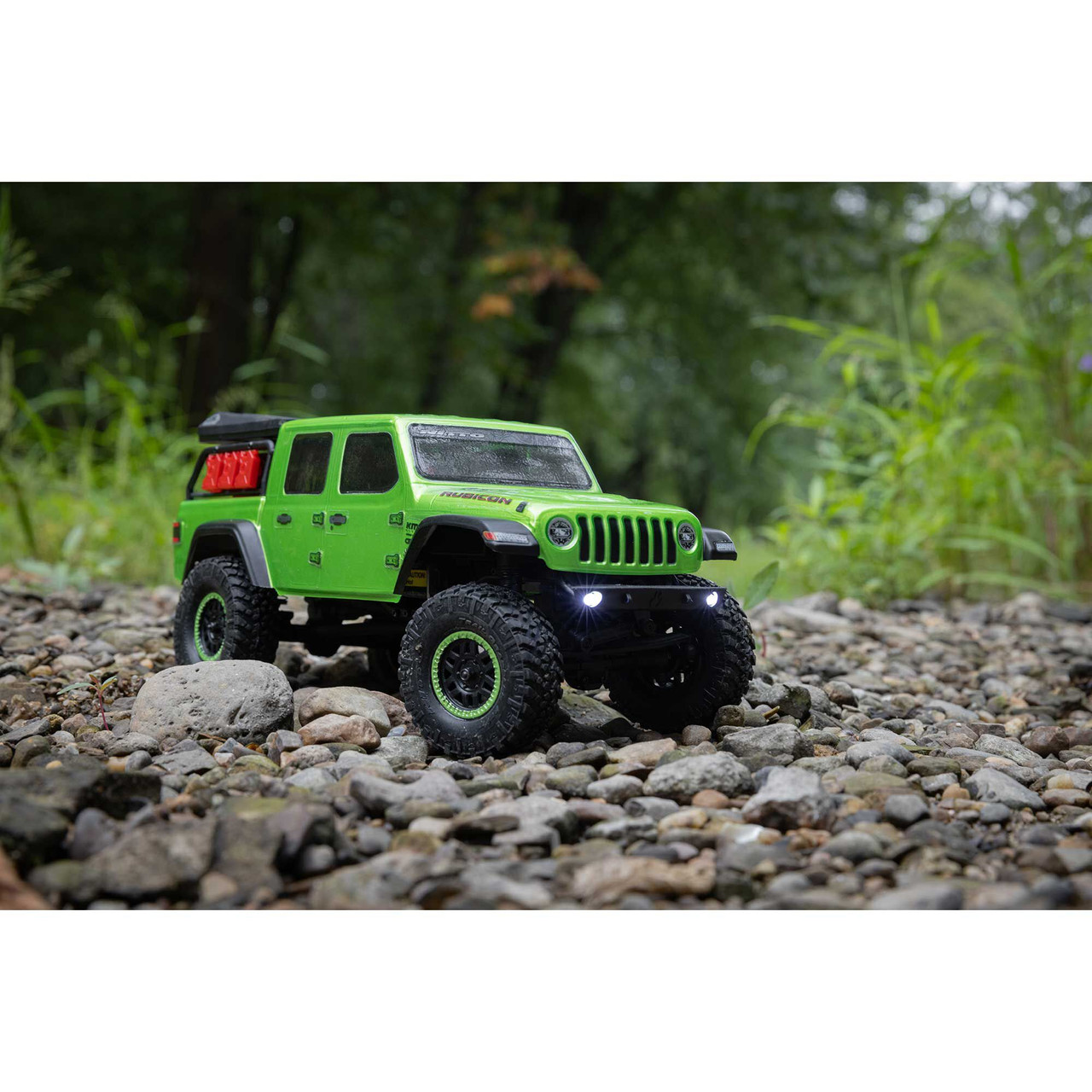 1/24 SCX24 Jeep JT Gladiator 4X4 RTR Brushed Rock Crawler (Battery & Charger Included), Green