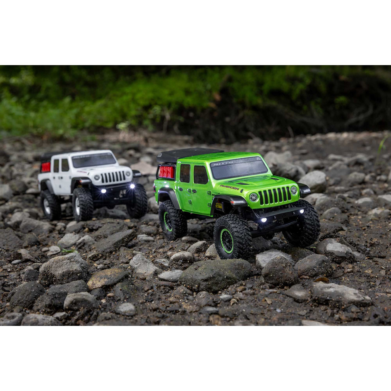 1/24 SCX24 Jeep JT Gladiator 4X4 RTR Brushed Rock Crawler (Battery & Charger Included), Green