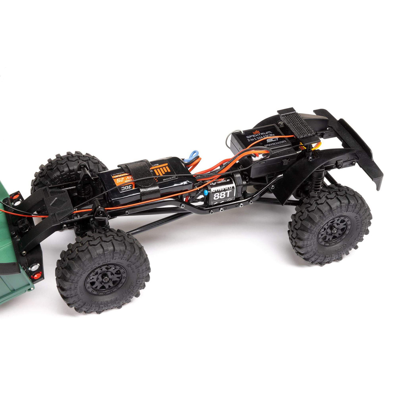 1/24 SCX24 Dodge Power Wagon 4X4 RTR Brushed Rock Crawler (Battery & Charger Included), Orange