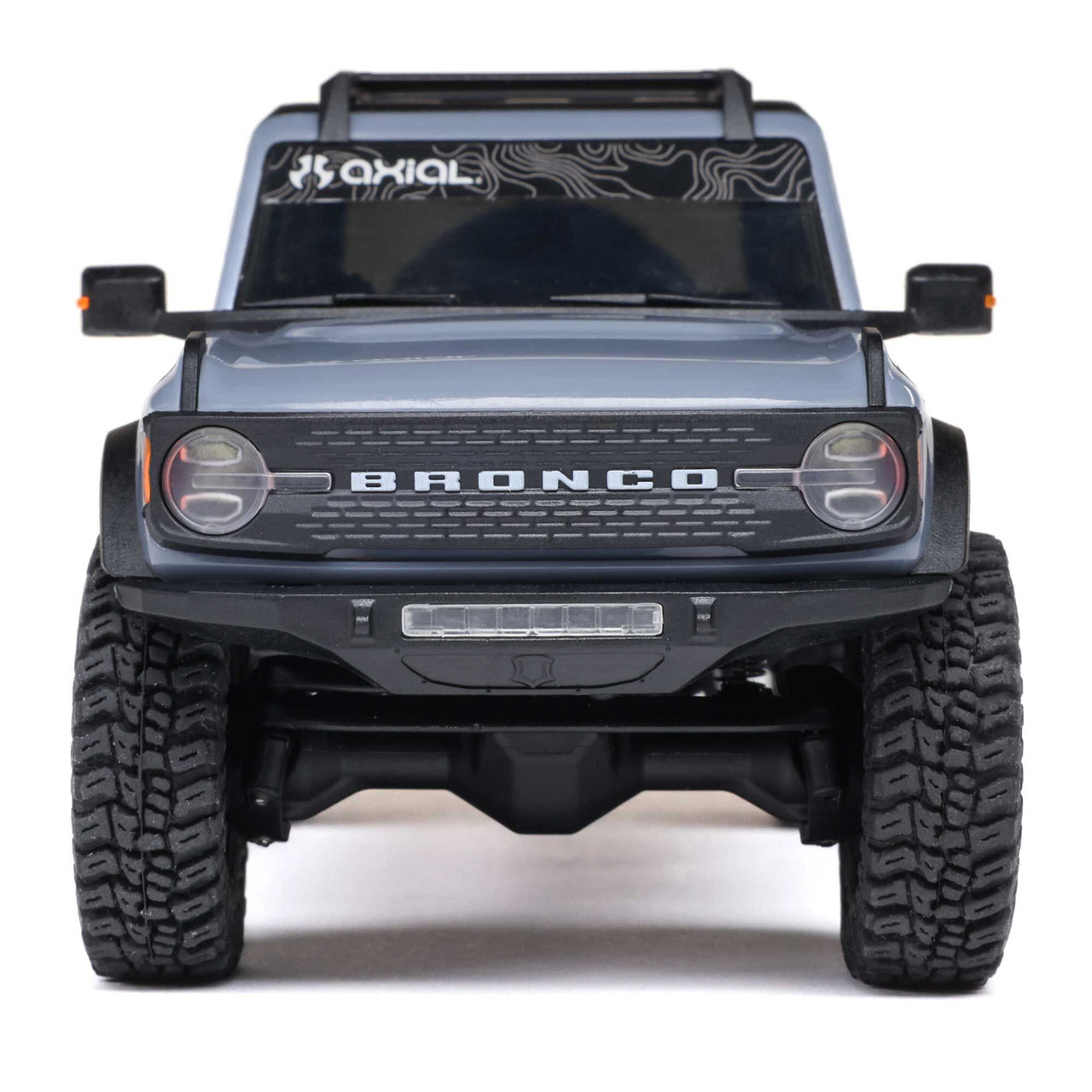 1/30 SCX30 Ford Bronco 4X4 RTR Brushed Rock Crawler (Battery & Charger Included), Gray