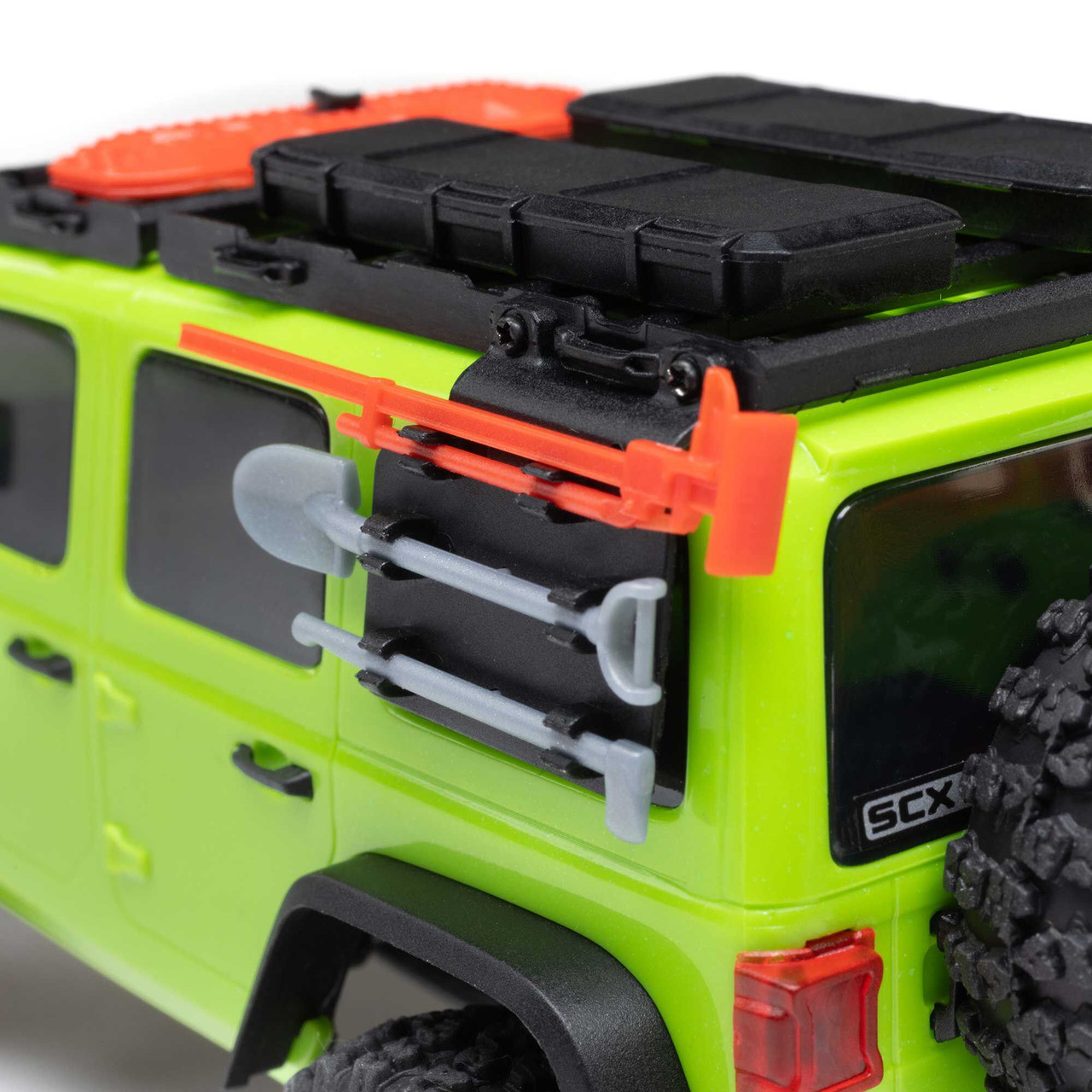 1/30 SCX30 Jeep Wrangler JLU 4X4 RTR Brushed Rock Crawler (Battery & Charger Included), Green
