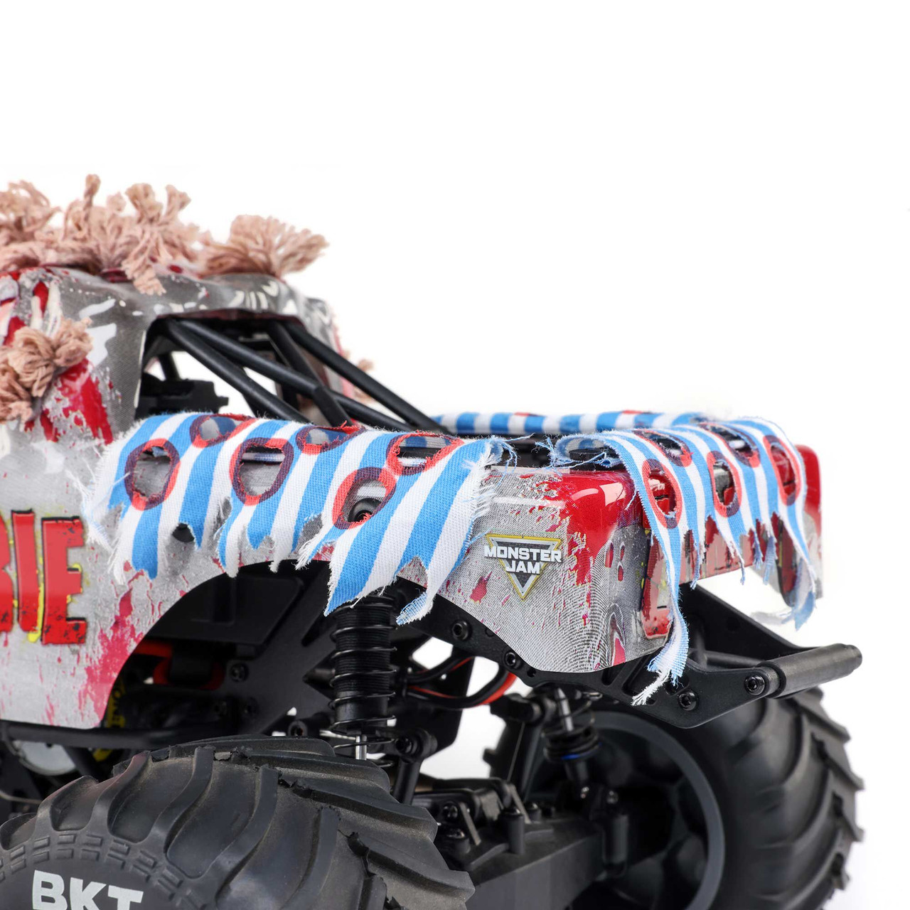 1/18 Mini LMT Zombie 2S 4X4 RTR Brushed Monster Truck (Battery & Charger Included), Red
