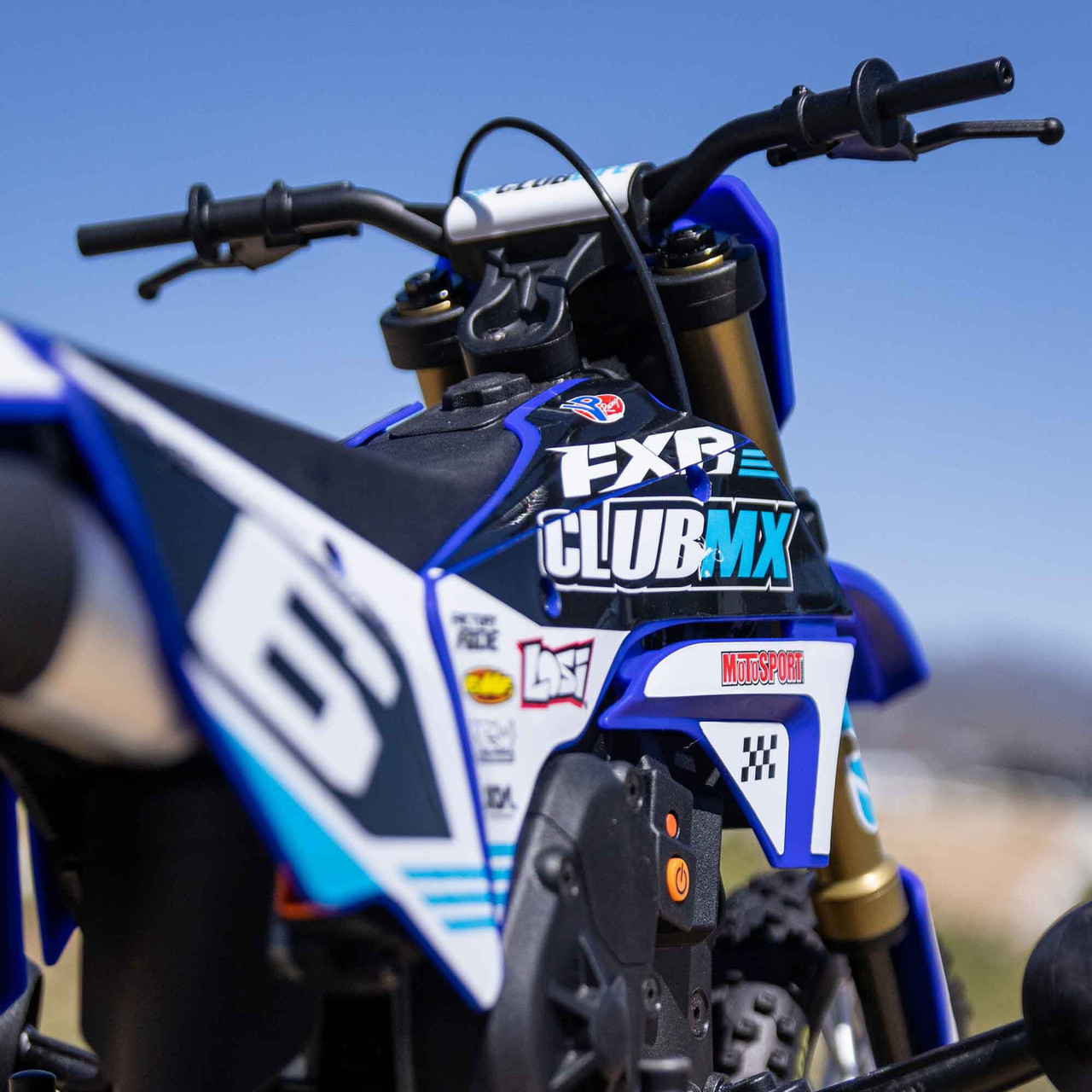 1/4 Promoto-MX Club MX 2S RTR Brushless Motorcycle, Blue