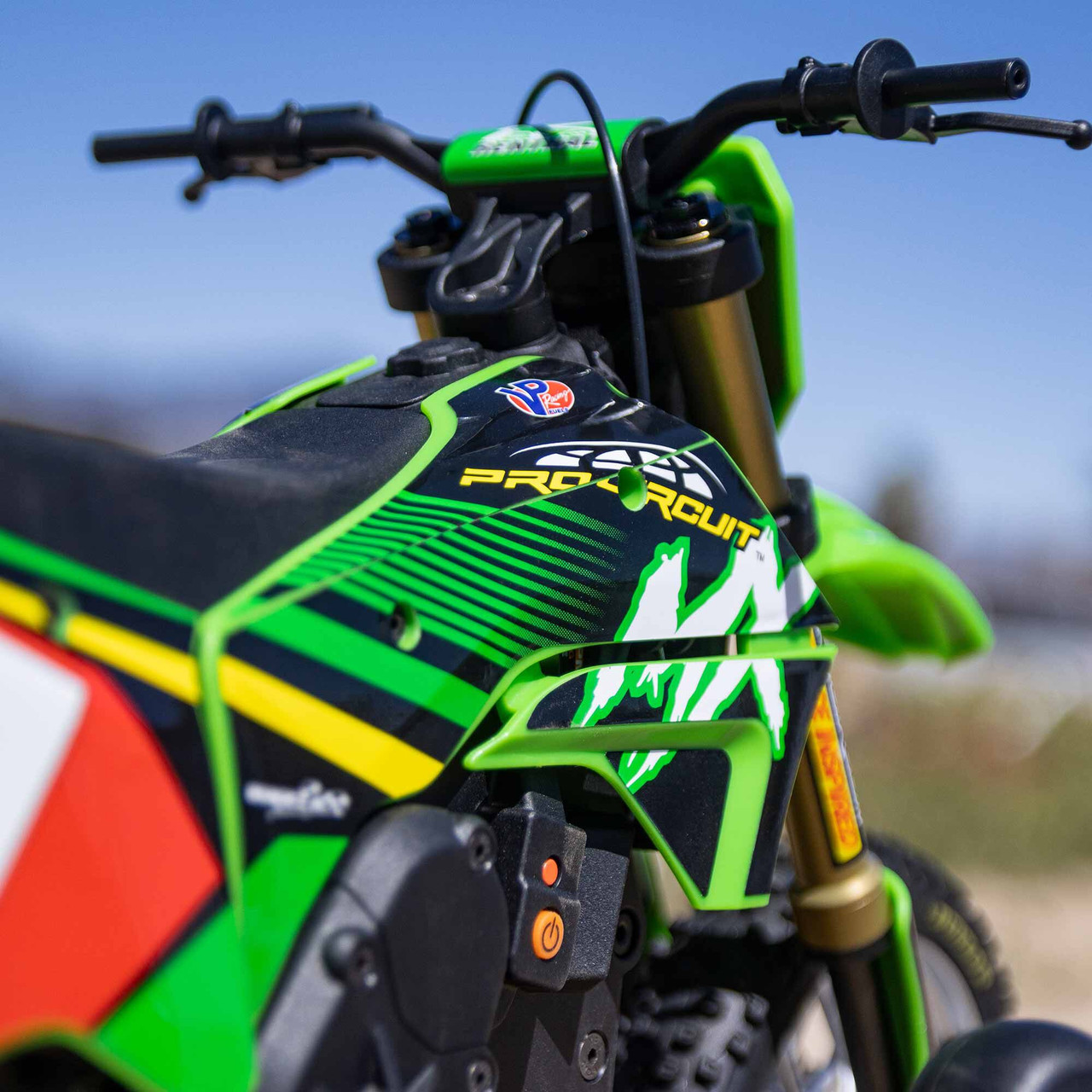 1/4 Promoto-MX Pro Circuit 2S RTR Brushless Motorcycle (Battery and Charger Included), Green