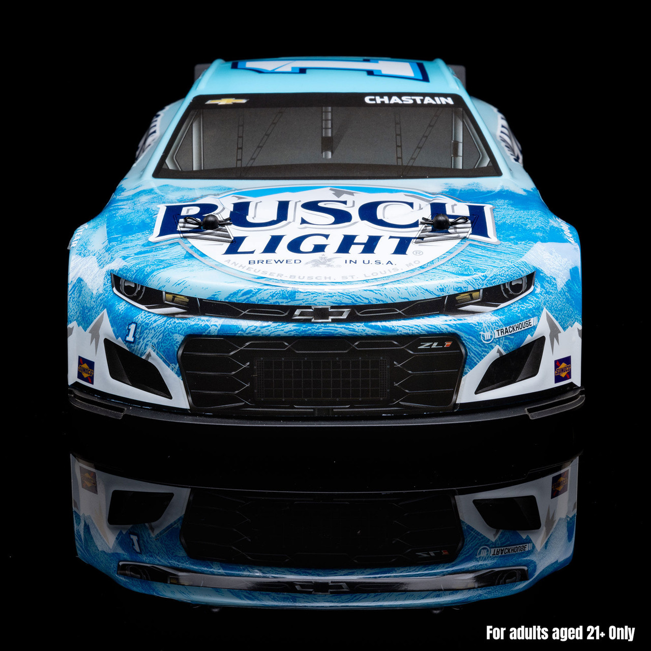 1/12 NASCAR RC Race Car Ross Chastain No. 1 Busch Light 2025 Chevrolet Camaro ZL1 2S AWD RTR Brushed On-Road (Battery & Charger Included)