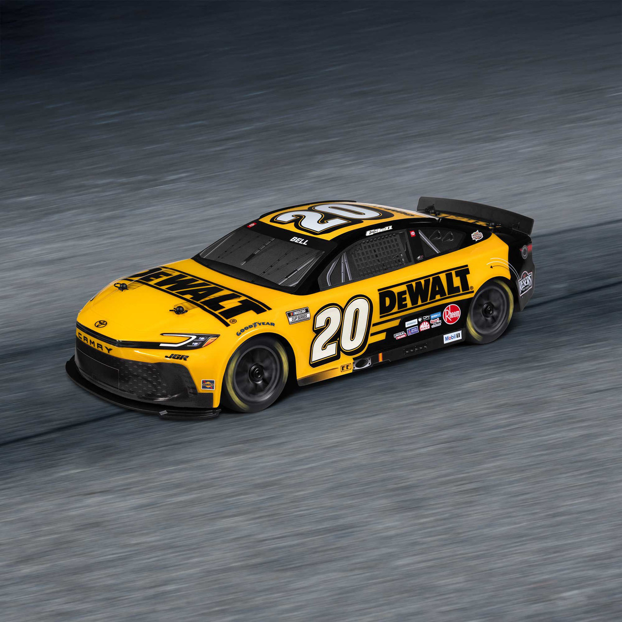 1/12 NASCAR RC Race Car Christopher Bell No. 20 DeWalt 2025 Toyota Camry 2S AWD RTR Brushed On-Road (Battery & Charger Included)