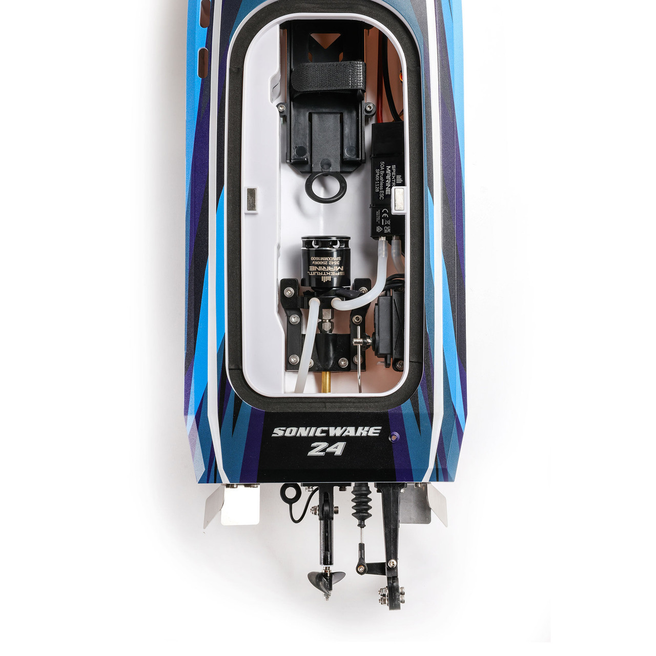 Sonicwake 24" Self-Righting Brushless Deep-V RTR (Battery & Charger Included), Blue