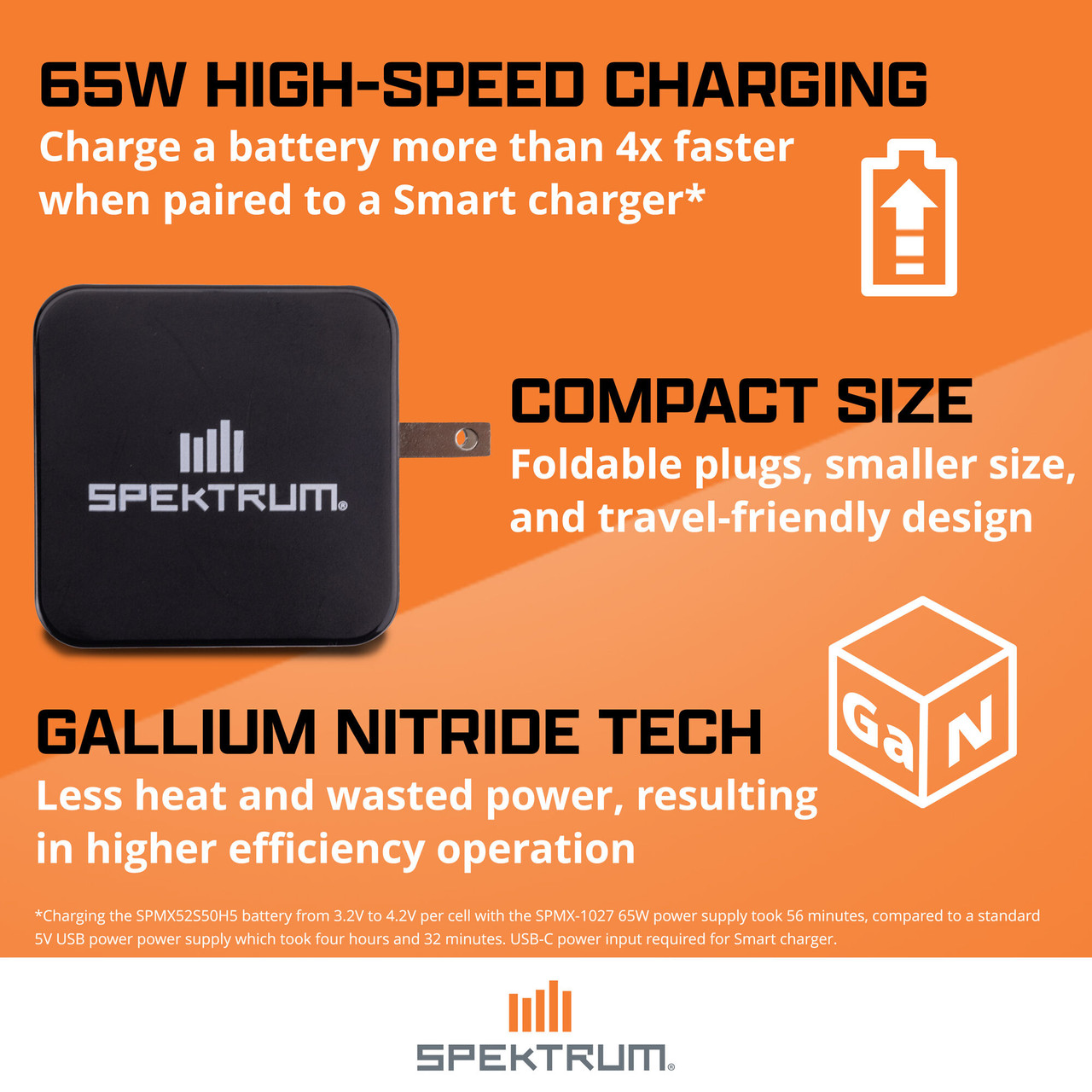 Smart Powerstage Surface Bundle: 810mAh 2S 50C LiPo Battery (IC2) / S100 Charger / 65W Power Supply / Adapter