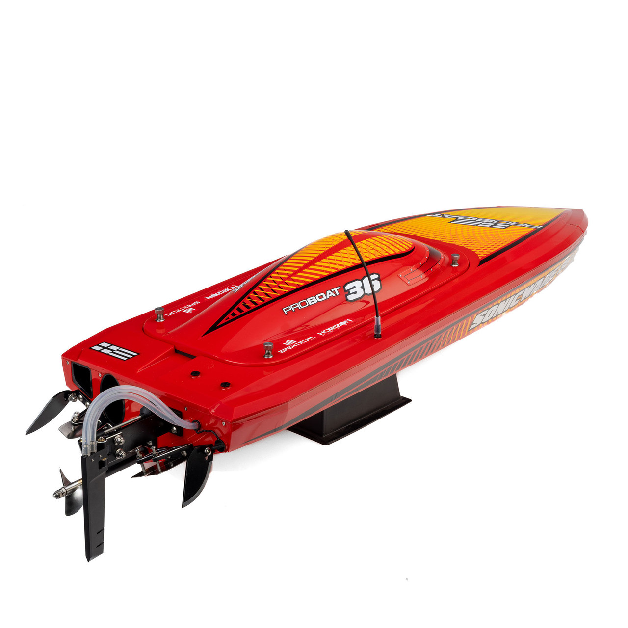 Sonicwake 36" V3 Self-Righting V-Hull Boat RTR, Red