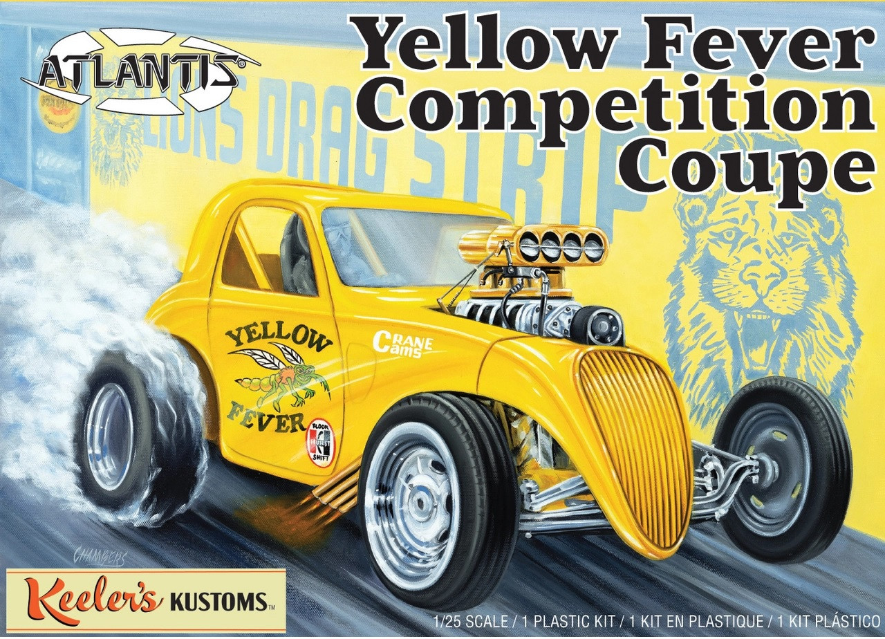 Atlantis Models 1/25 Scale Yellow Fever Competition Coupe Keelers AAN13101