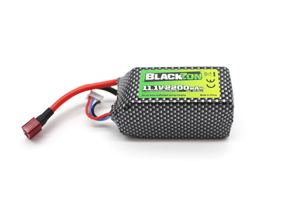 BlackZon Battery Pack (LiPo 11.1V, 2200mAh), w/T-Plug BZN540248