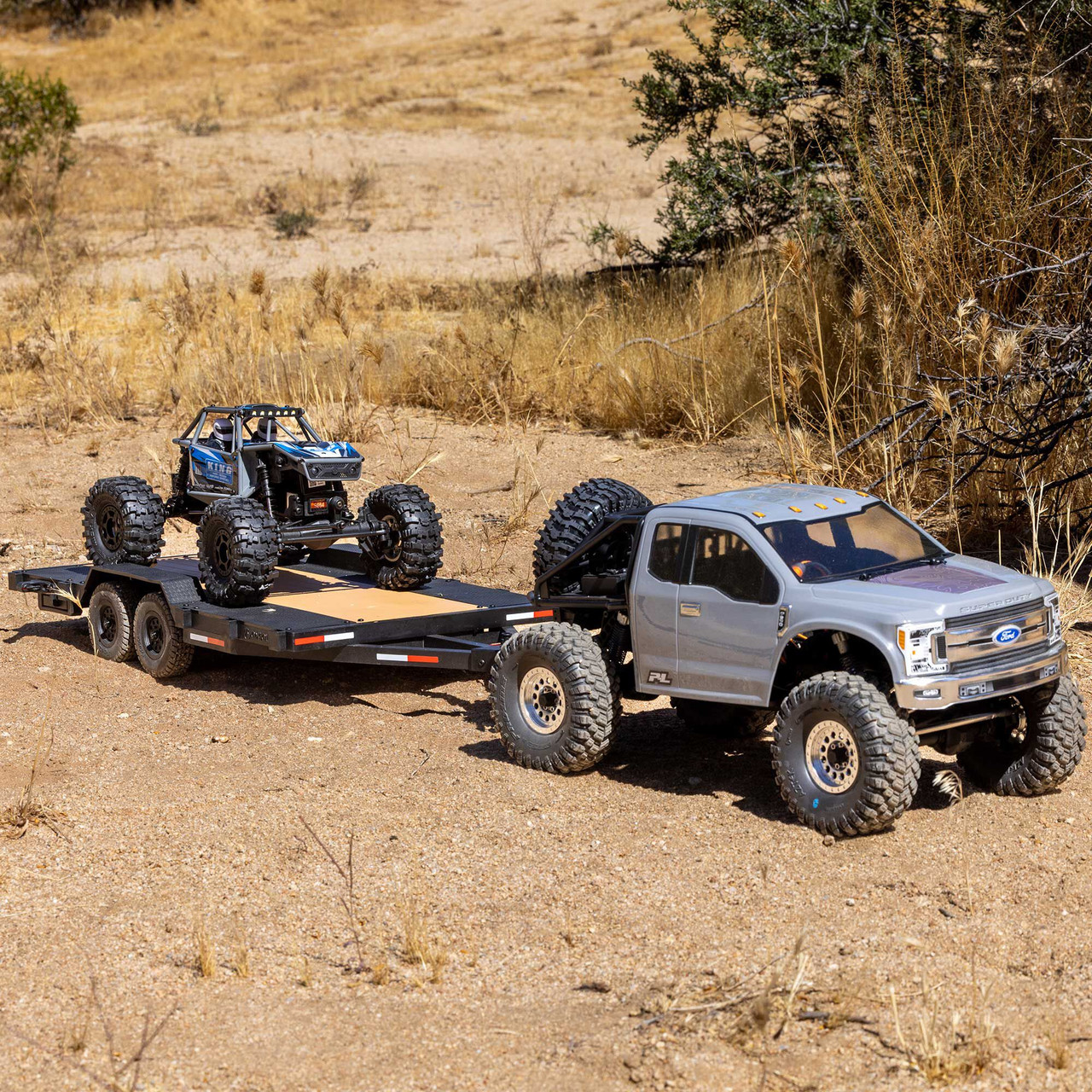 1/10 SCX10 Flat Bed Vehicle Trailer