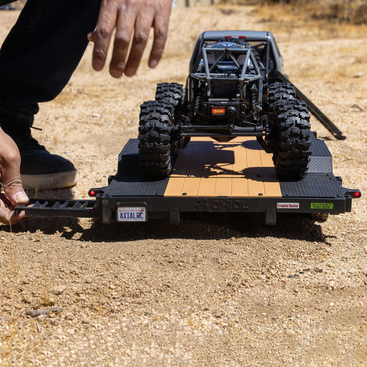 1/10 SCX10 Flat Bed Vehicle Trailer